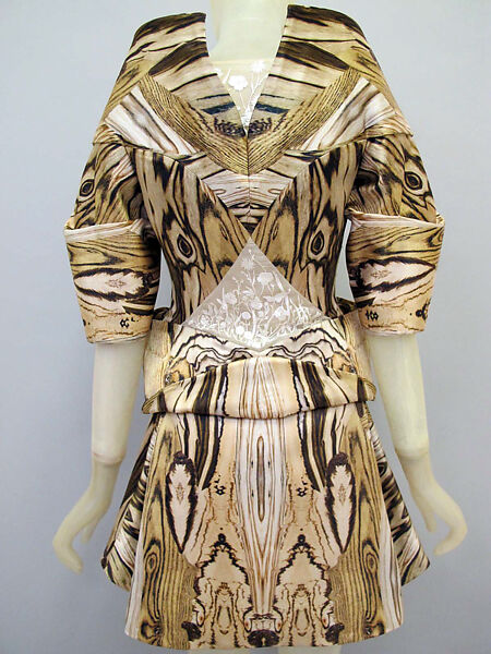 Ensemble, Alexander McQueen (British, founded 1992), silk, synthetic, British