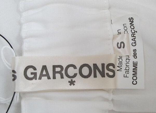 Ensemble, Comme des Garçons (Japanese, founded 1969), cotton, synthetic, Japanese