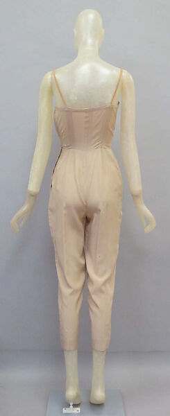 Ensemble, House of Balenciaga (French, founded 1937), silk, feathers, Spanish