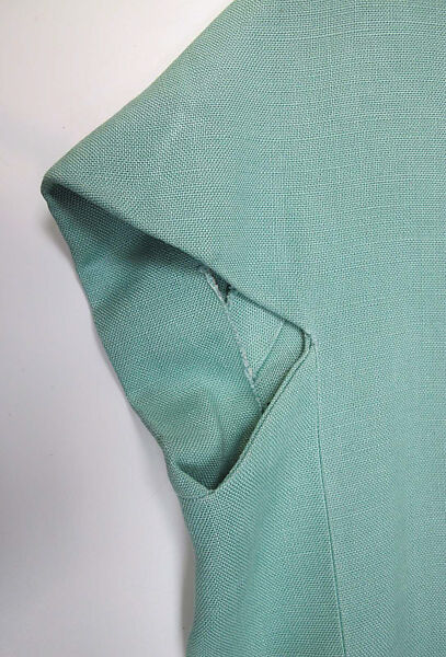 Ensemble, House of Balenciaga (French, founded 1937), Linen, silk, Spanish