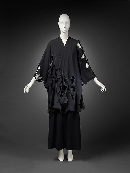 Coat, Yohji Yamamoto (Japanese, born Tokyo, 1943), cotton, Japanese