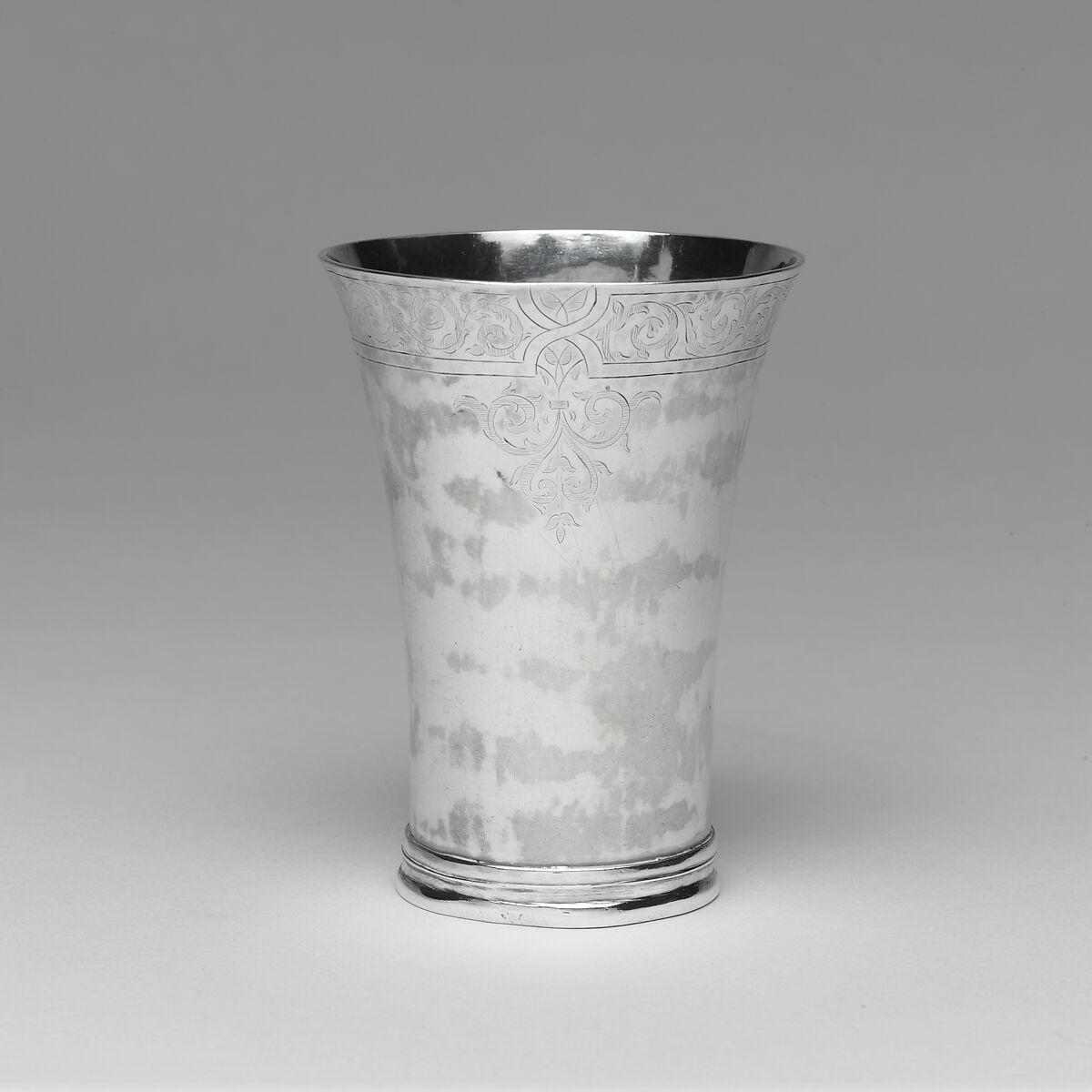 Beaker, John Burt Lyng (active ca. 1761–85), Silver, American 