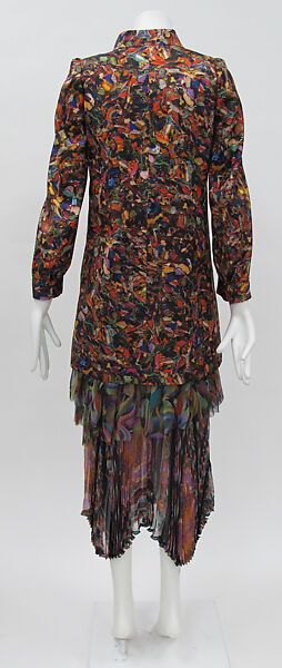 Ensemble, Dries Van Noten (Belgian, born 1958), silk, synthetic, Belgian
