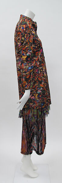 Ensemble, Dries Van Noten (Belgian, born 1958), silk, synthetic, Belgian