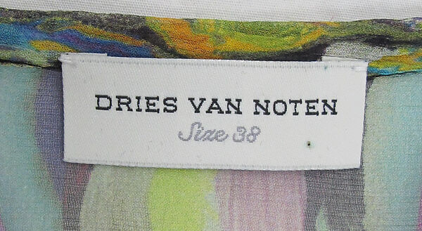 Ensemble, Dries Van Noten (Belgian, born 1958), silk, synthetic, Belgian