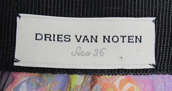 Ensemble, Dries Van Noten (Belgian, born 1958), silk, synthetic, Belgian