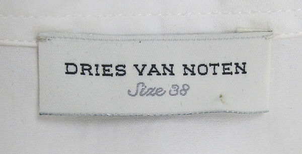 Ensemble, Dries Van Noten (Belgian, born 1958), cotton, synthetic, mother-of-pearl, Belgian