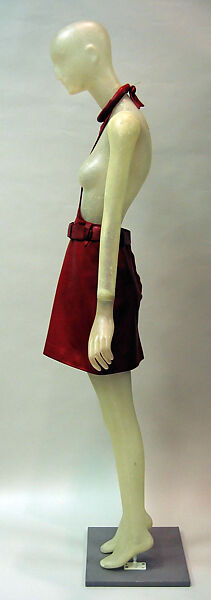 Dress, Pierre Cardin (French (born Italy), San Biagio di Callalta 1922–2020 Neuilly), leather, synthetic, metal, French