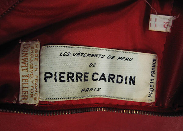 Dress, Pierre Cardin (French (born Italy), San Biagio di Callalta 1922–2020 Neuilly), leather, synthetic, metal, French