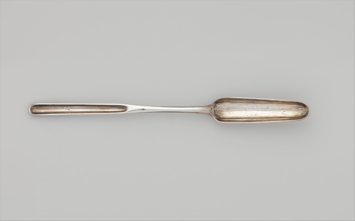 Marrow Spoon, Silver, American 