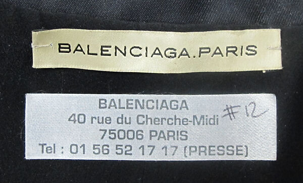 Suit, House of Balenciaga (French, founded 1937), silk, metal, synthetic, French