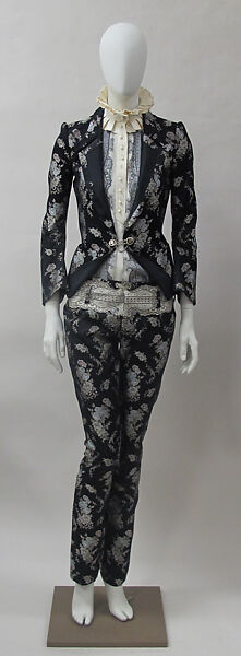 Suit, House of Balenciaga (French, founded 1937), silk, metal, synthetic, French 