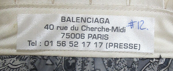 Suit, House of Balenciaga (French, founded 1937), silk, metal, synthetic, French