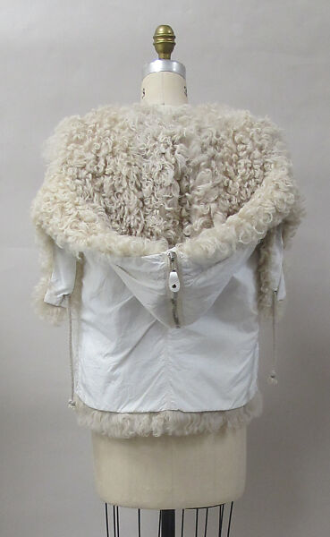 Ensemble, House of Balenciaga (French, founded 1937), wool, synthetic, shearling, metal, French