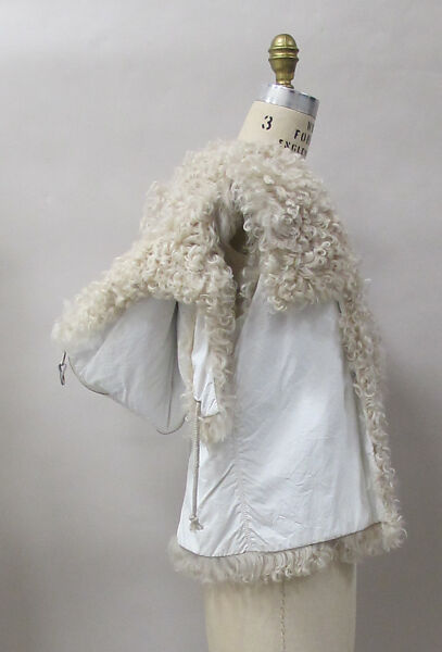 Ensemble, House of Balenciaga (French, founded 1937), wool, synthetic, shearling, metal, French