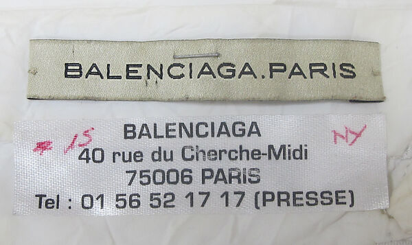 Ensemble, House of Balenciaga (French, founded 1937), wool, synthetic, shearling, metal, French