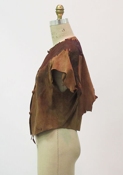 Ensemble, Roberto Cavalli (Italian, 1940–2024), leather, feathers, Italian