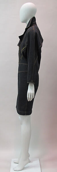 Dress, Azzedine Alaïa (French (born Tunisia), Tunis 1935–2017 Paris), cotton, metal, French