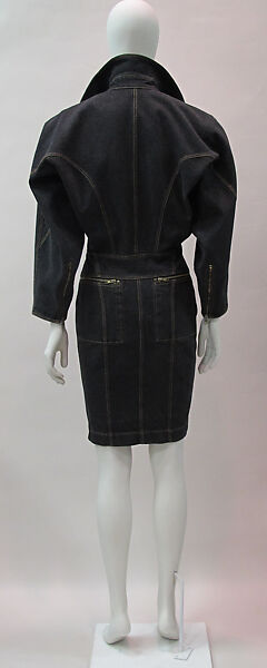 Dress, Azzedine Alaïa (French (born Tunisia), Tunis 1935–2017 Paris), cotton, metal, French