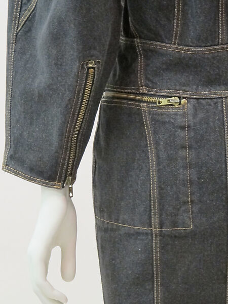 Dress, Azzedine Alaïa (French (born Tunisia), Tunis 1935–2017 Paris), cotton, metal, French