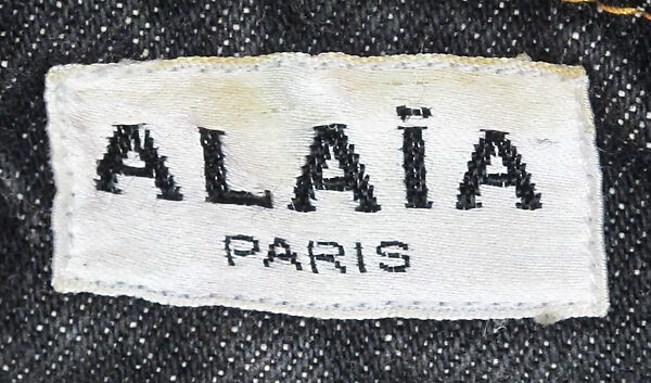 Dress, Azzedine Alaïa (French (born Tunisia), Tunis 1935–2017 Paris), cotton, metal, French