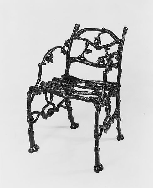 Chair, Cast iron, American 