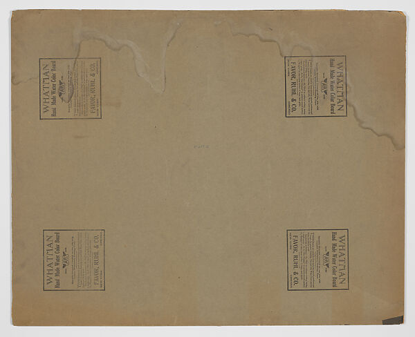 Suggestion for Decoration, Hershey Community Theater, Hershey, Pennsylvania, Louis C. Tiffany (American, New York 1848–1933 New York), Transparent and opaque watercolor, pen and black ink, aluminum paint and bronze powder ink, and graphite on artist board with original shaped window mat, American