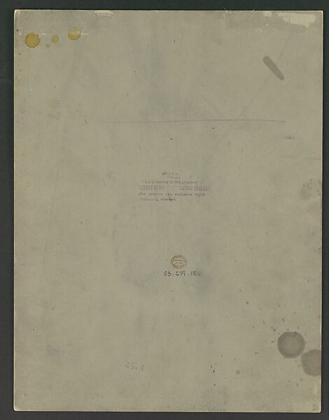 Design for "Memorial Doors for Eben Greenough Scott Esq.", Louis C. Tiffany (American, New York 1848–1933 New York), Transparent and opaque watercolor, ink, and graphite on paper mounted on paperboard with window mat, American