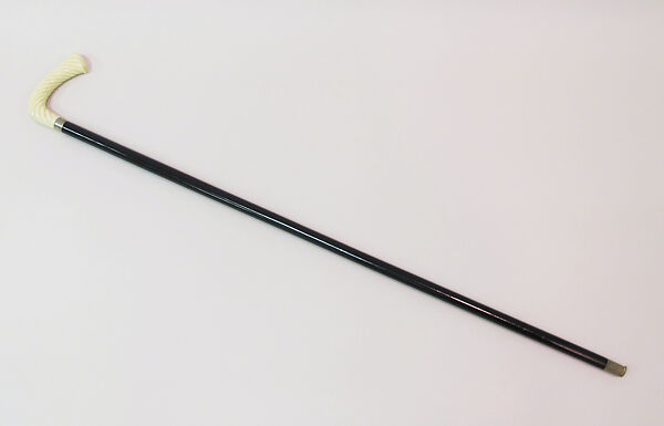 Walking stick, metal, wood, synthetic, American or European