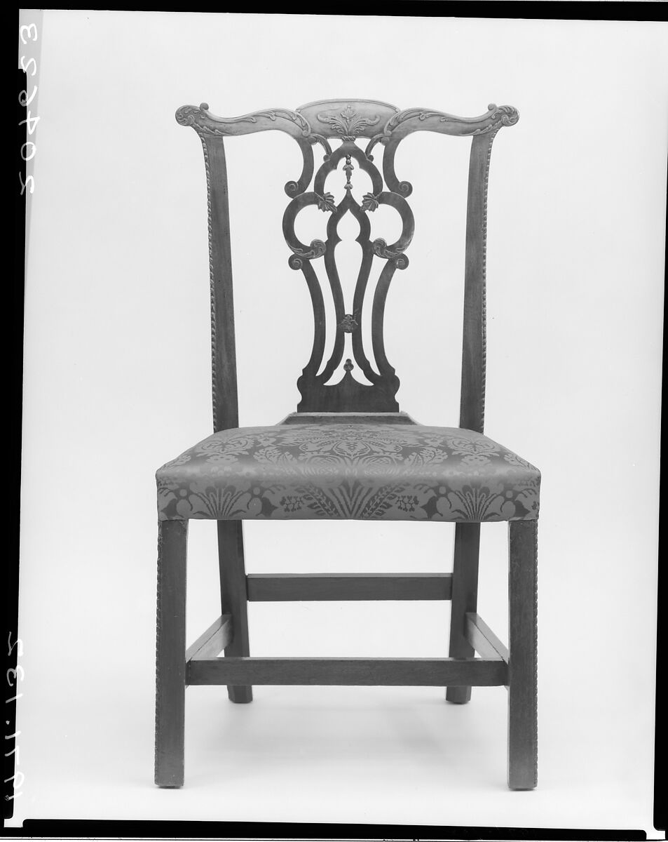 Side Chair, Mahogany, maple, American 