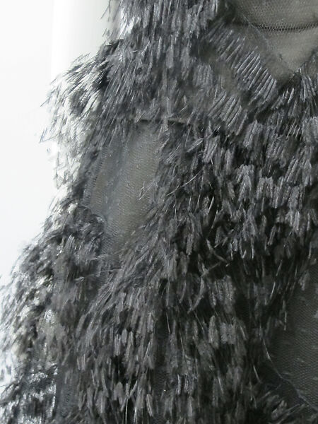 Dress, Ralph Rucci (American, born 1957), silk, synthetic, feathers, metal, American