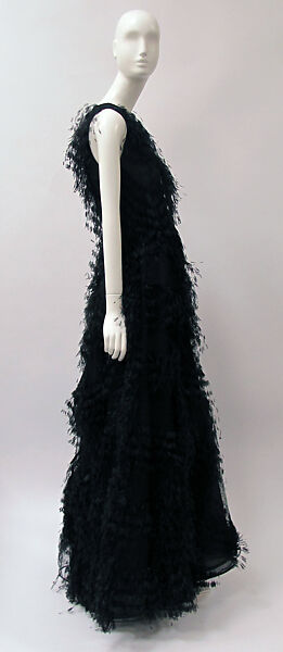 Dress, Ralph Rucci (American, born 1957), silk, synthetic, feathers, metal, American