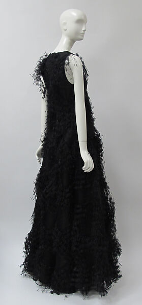 Dress, Ralph Rucci (American, born 1957), silk, synthetic, feathers, metal, American