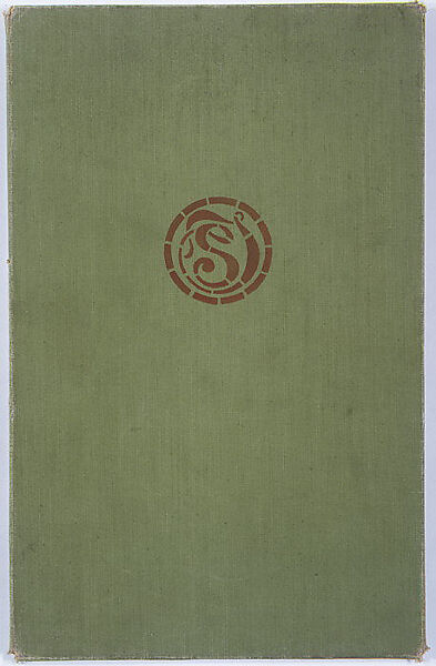 Design for beatitude window, Arlington Street Church, Boston, Louis C. Tiffany (American, New York 1848–1933 New York), Transparent and opaque watercolor, brown ink, and graphite on paper, mounted within cloth-covered portfolio, American