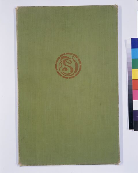 Design for beatitude window, Arlington Street Church, Boston, Louis C. Tiffany (American, New York 1848–1933 New York), Transparent and opaque watercolor, brown ink, and graphite on paper, mounted within cloth-covered portfolio, American