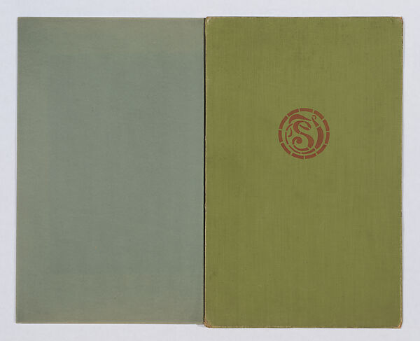 Design for beatitude window, Arlington Street Church, Boston, Louis C. Tiffany (American, New York 1848–1933 New York), Transparent and opaque watercolor, brown ink, and graphite on paper, mounted within cloth-covered portfolio, American