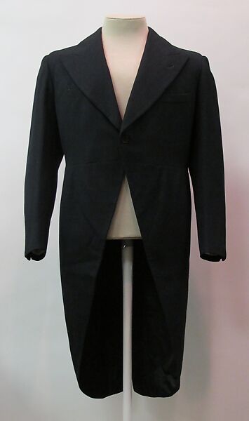 Suit, wool, silk, synthetic, metal, mother-of-pearl, British 