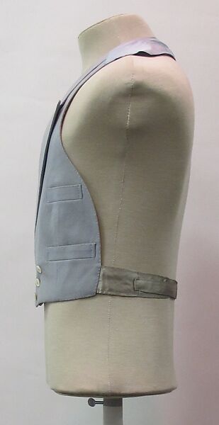 Suit, wool, silk, synthetic, metal, mother-of-pearl, British