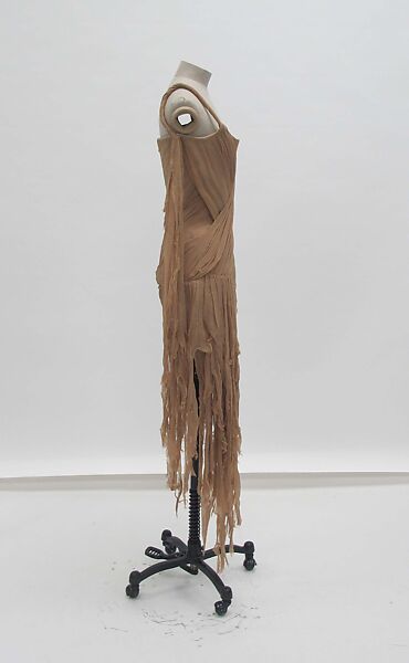 Ensemble, Alexander McQueen (British, founded 1992), (a) silk, cotton, metal (b, c) leather, synthetic, wood, metal, British
