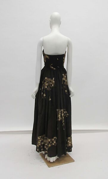 Evening dress, Arthur McGee (American, 1933–2019), (a) cotton, synthetic, metal, (b) cotton, metal, American