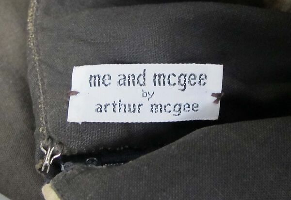 Evening dress, Arthur McGee (American, 1933–2019), (a) cotton, synthetic, metal, (b) cotton, metal, American