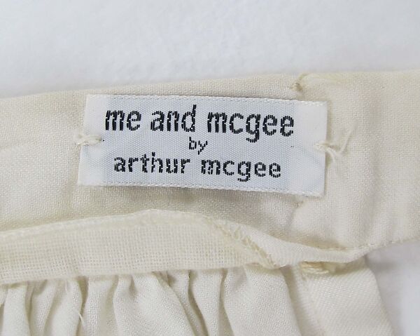 Evening dress, Arthur McGee (American, 1933–2019), (a) cotton, synthetic, metal, (b) cotton, metal, American