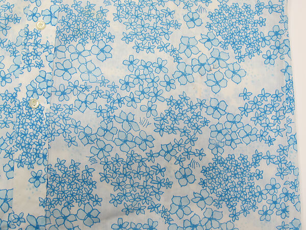 Shirt, Lilly Pulitzer Inc. (American, founded 1961), cotton, mother-of-pearl, American