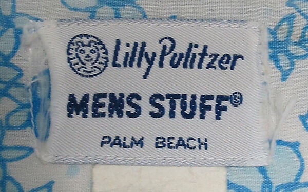 Shirt, Lilly Pulitzer Inc. (American, founded 1961), cotton, mother-of-pearl, American