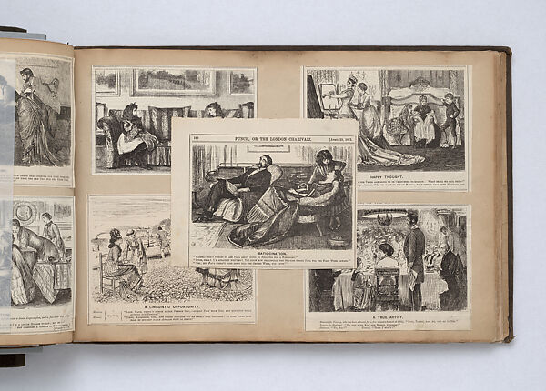 Scrapbook, John Singer Sargent (American, Florence 1856–1925 London), Album containing ephemera and drawings (pencil and gouache on paper), American