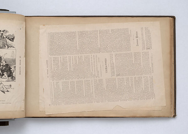 Scrapbook, John Singer Sargent (American, Florence 1856–1925 London), Album containing ephemera and drawings (pencil and gouache on paper), American