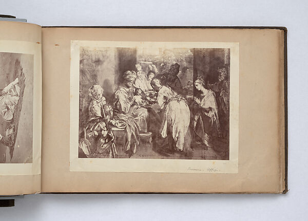 Scrapbook, John Singer Sargent (American, Florence 1856–1925 London), Album containing ephemera and drawings (pencil and gouache on paper), American