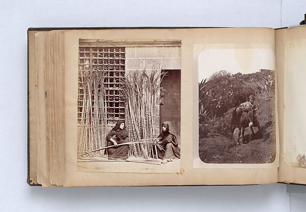 Scrapbook, John Singer Sargent (American, Florence 1856–1925 London), Album containing ephemera and drawings (pencil and gouache on paper), American