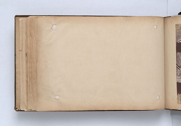 Scrapbook, John Singer Sargent (American, Florence 1856–1925 London), Album containing ephemera and drawings (pencil and gouache on paper), American