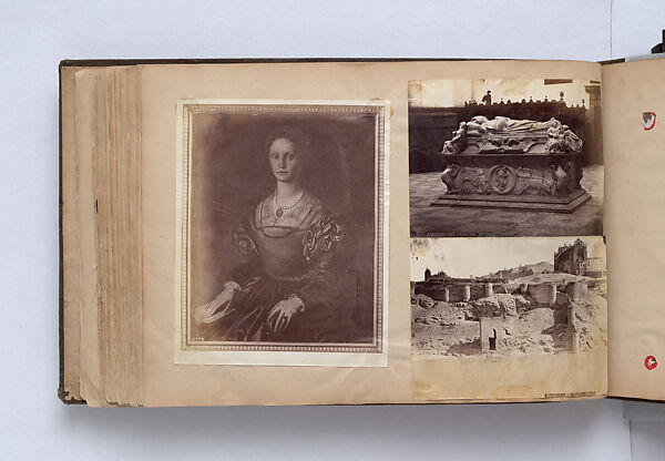 Scrapbook, John Singer Sargent (American, Florence 1856–1925 London), Album containing ephemera and drawings (pencil and gouache on paper), American